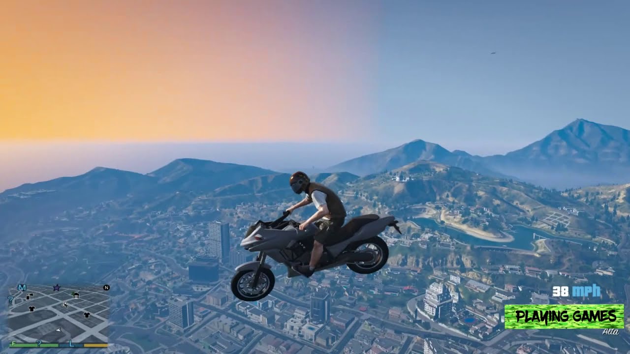 Tandem Motorcycle Jumps And Stunts GTA 5 - YouTube