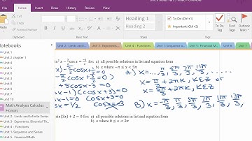 Unit 9 Part 3 Video  Solving Trigonometric Equations