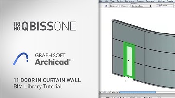11 QBISS ONE Archicad: Door in Curtain Wall