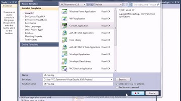 Basic CSharp - Lesson 1 - Hello world