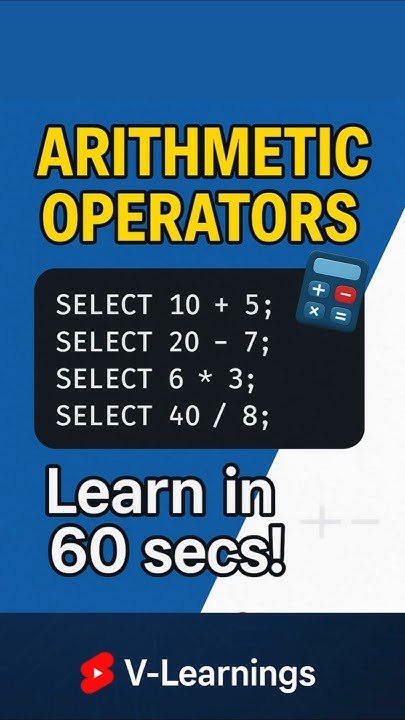 SQL Arithmetic Operators Explained with Examples | SQL Basics. - YouTube