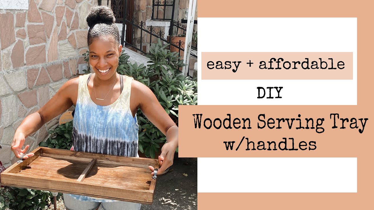 DIY Wooden Serving Tray with Handles