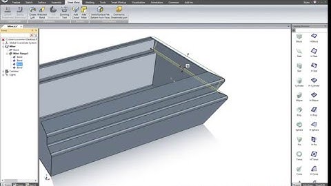 Associative Miter In IronCAD Sheet Metal