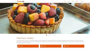 Responsive Restaurant Website using Materialize CSS with source code.