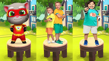 Tag with Ryan vs Talking Tom Hero Dash vs Vlad & Niki Run All Characters Unlocked Android Gameplay