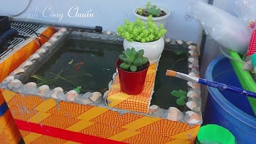 #01 Cách làm hồ cá mini đơn giản bằng thùng xốp | 2019