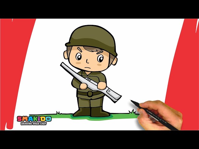Free Vector | A sketch of a soldier