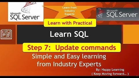 How to update data in SQL? SQL Update command with practical with and without where clause