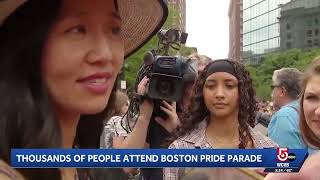 Boston Pride parade draws 12,000 to celebrate, protest and show support