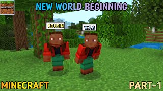 New beginning 😍|Minecraft co-op part - 1 gameplay|On vtg!