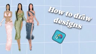 How to draw designs in IbisPaint x ? || @atenamole || screenshot 1