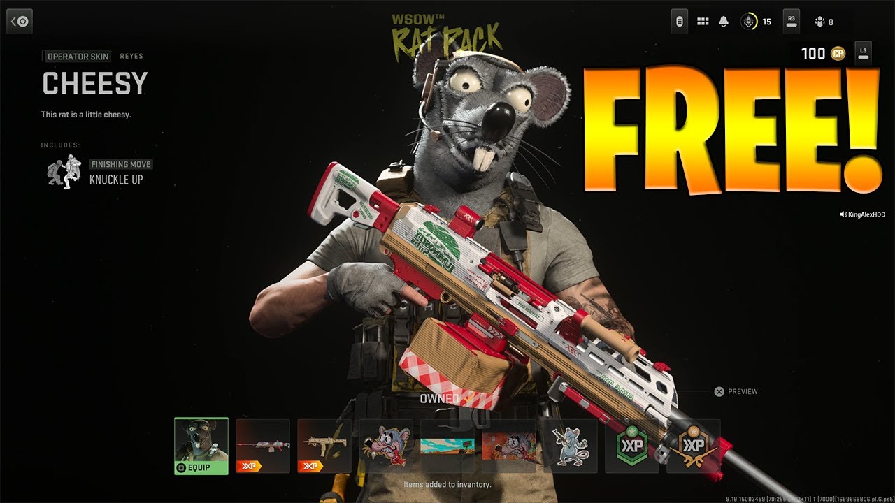 How To Get Free World Series Of Warzone Rat Pack Bundle From Twitch Prime  Gaming 