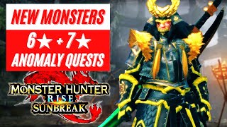 New Monsters 6★ 7★ Anomaly Quests Reveal Monster Hunter Rise Sunbreak News