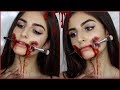 Makeup Brush Through Mouth | Halloween SFX Makeup
