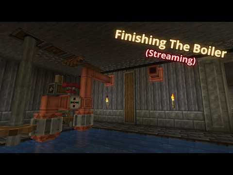 (LIVE) Im Finishing The Boiler Room, i think... [Minecraft]