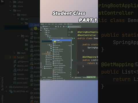 Spring Boot Project | Student Class part 1