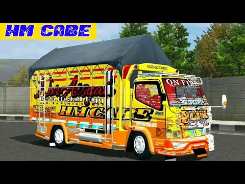 SHARE TRUCK HM CABE  MOD  BUSSID TERBARU  TRUCK CANTER HM 