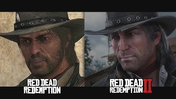 Red Dead Redemption 1 vs 2 Characters Comparison