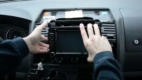 VW radio remove