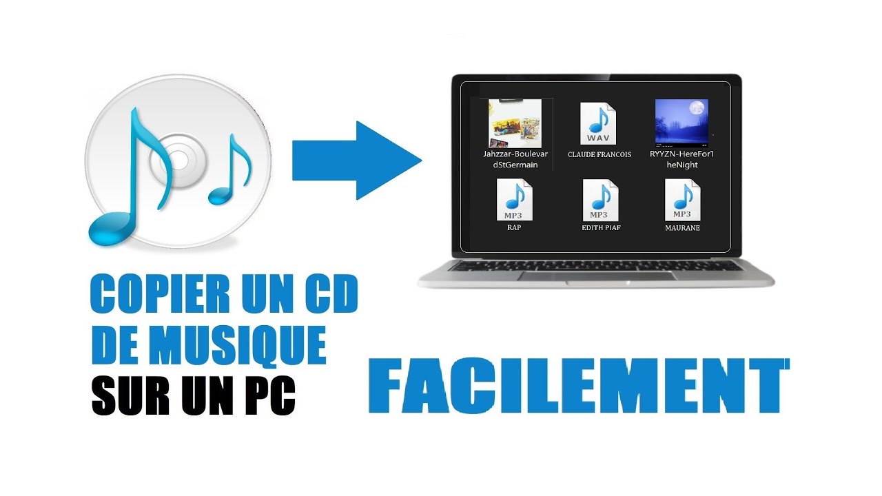 Windows 10 : Copier un CD-audio de musique sur un PC facilement pour  l'avoir en CLONE - YouTube