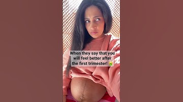 Thumbnail of Pregnancy sickness in each trimester for me 🤮🙈 #nausea #pregnancylife #pregnancysymptoms