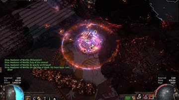 Path of Exile 3.13 Ritual League: Aura Stacker COC A8 Sirus Kill