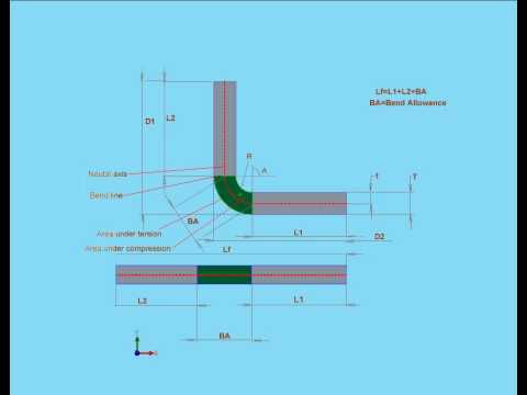 solidworks 2010 tutorial bend allowance youtube tube bending radius chart