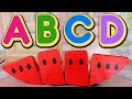 Learn alphabet a to z  dollhouse toys abc  a to z  abc