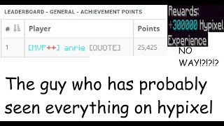 The Player with 2,300 Hypixel Achievements