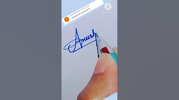 Anushka signature #anushka name signature #anushka #anushka name writing style #calligraphy #shorts