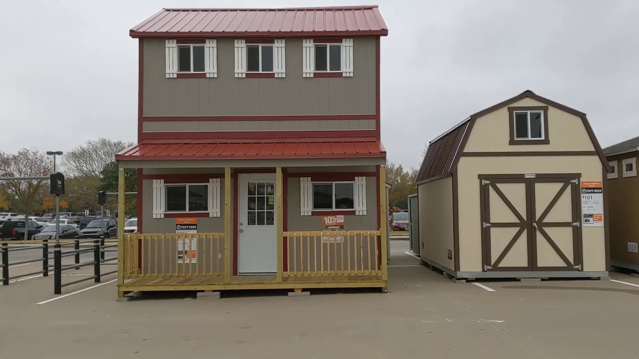 Home Depot Tiny House Walk Through Shed to House Conversion #tinyhouse 