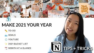 How to reach your GOALS in 2021! (Goals, Habits, Organisation on Notion)
