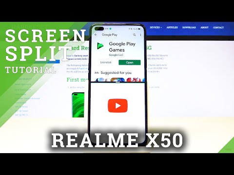 How to Open Apps in Split Screen View in Realme X50- Create Dual Screen