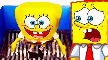 Reacting To SHREDDING SPONGEBOB SQUAREPANTS!