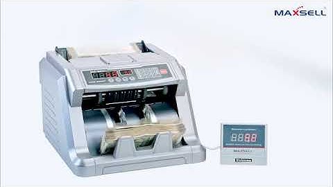 Maxsell MX50 SMART+ Note Counting Machine | Fast, Accurate & Secure Currency Counter (Black)