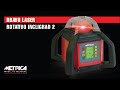 Vidéo: Metrica INCLIGRAD 2 : Laser Rotatif Double Pente & Portée 500m