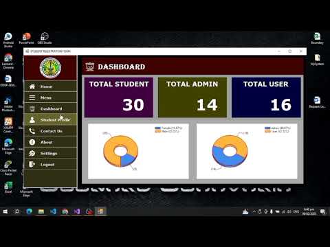 Login, SignUp, Student Registration with Dashboard using Visual Basic and Access Database