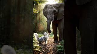 Cat vs Elephant: A Friendly Handshake Turns into a Flip #cat #viral #shorts #reels #fypシ #explore
