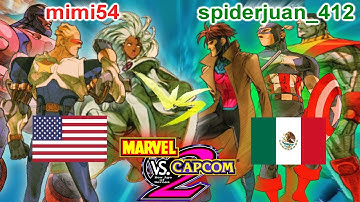 Marvel vs Capcom 2: New Age of Heroes - mimi54 vs spiderjuan_412