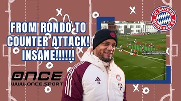 INSANE TRANSITION DRILL 🔥 Rondo to 4v3 Counter Attack | Bayern Munich by Vincent Kompany