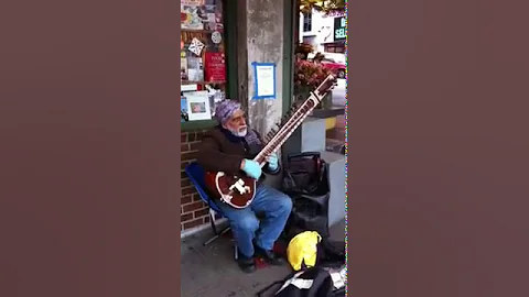 Check out the pike place market sitar player