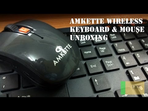 Amkette Optimus Wireless Keyboard & Mouse-Unboxing