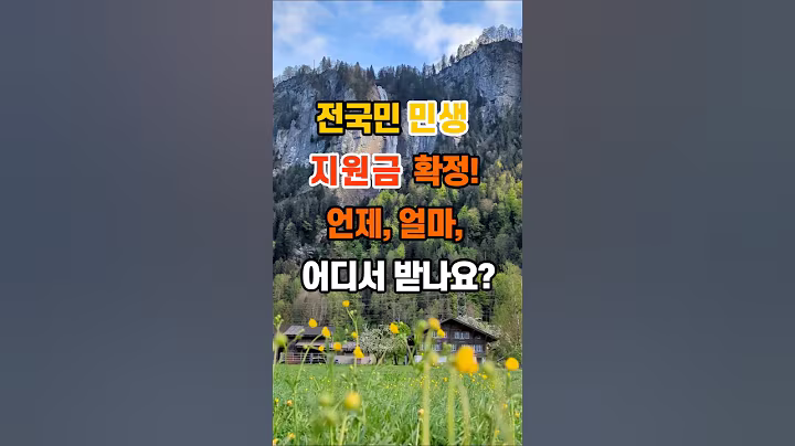 전국민 민생 지원금 확정! 언제, 얼마, 어디서 받나요? #지혜 #명언 #좋은글 #인생조언