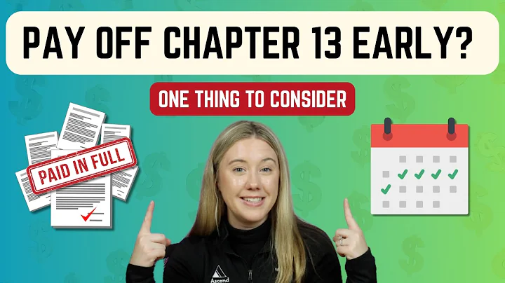 Is It Possible to Pay Off Chapter 13 Bankruptcy Early?