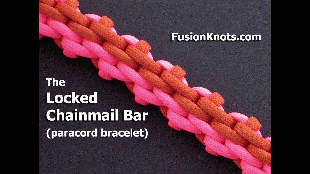How to Make the Locked Chainmail Bar (Paracord) Bracelet by TIAT