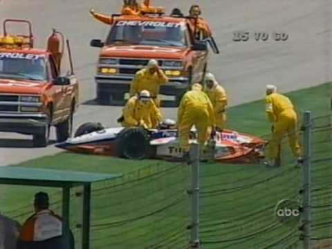 Scott Pruett crashes, 1995 Indianapolis 500