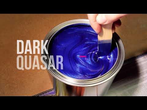 Dark Quasar Blue Metallic Basecoat Car Paint and Kit Options 