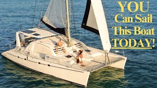 $1000 per Day Charter Sailboat TOUR: 47' Leopard Catamaran---YOU Can Come Sail This Boat!