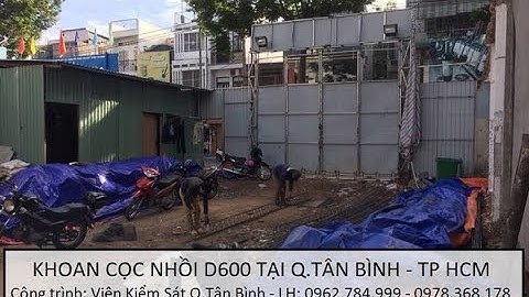 Khoan cọc BTCT công trình nhà làm việc Viện kiểm soát quận Tân Bình