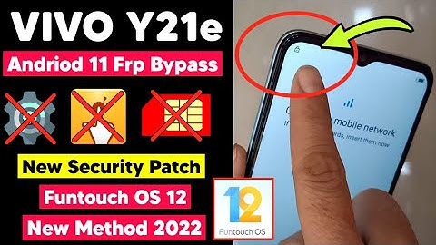 Vivo Y21e Andriod 11 Frp Bypass | Vivo Funtouch OS 12 Google Account Remove | No Apk | New Method